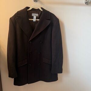 Claiborne Dark Brown Pea Coat